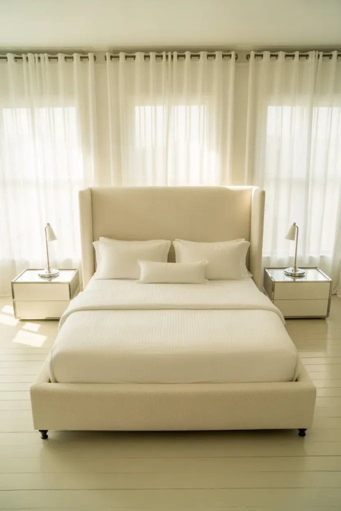 1-All White Luxury Bedroom