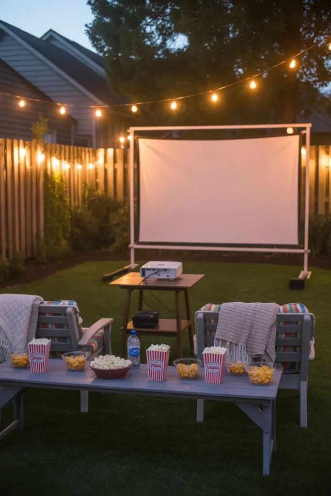 1-Classic Backyard Movie Night Setup