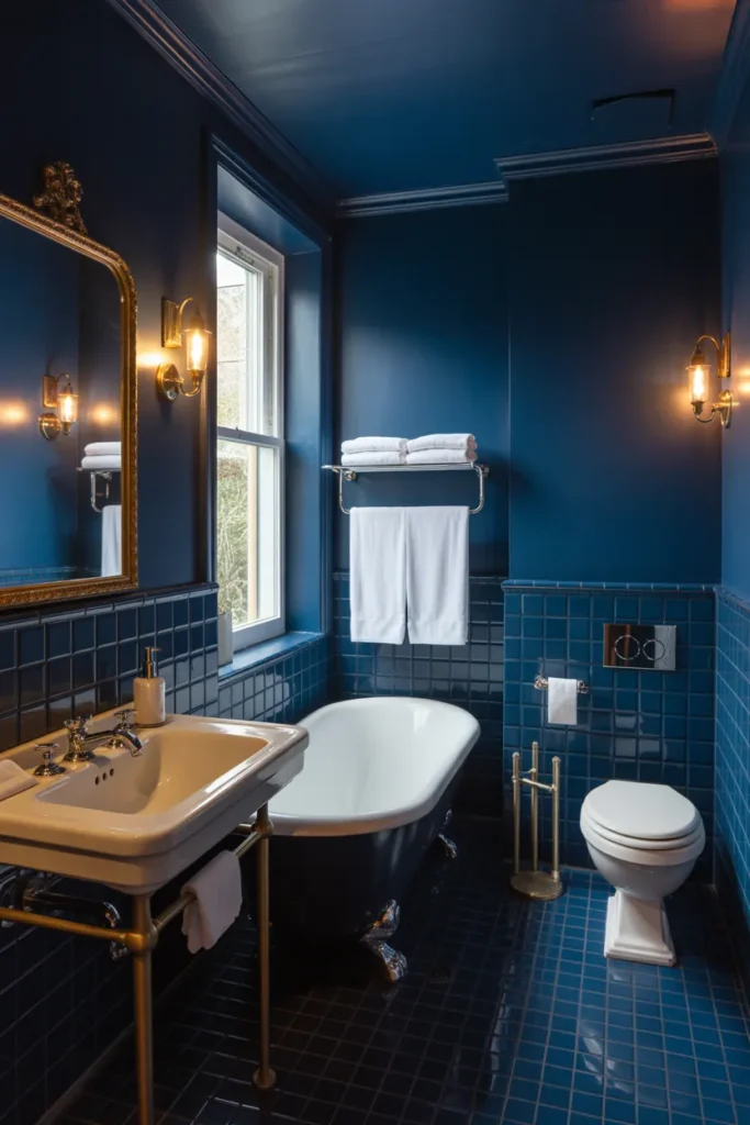 1-Navy Blue Bathroom