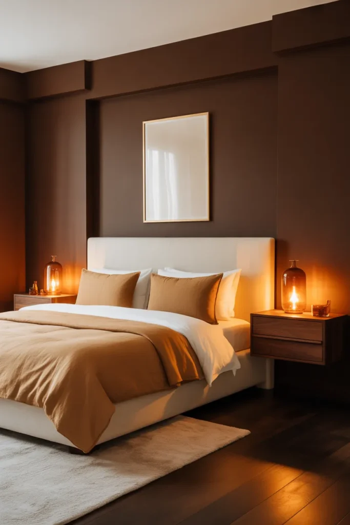 1-Warm Chocolate Brown Bedroom