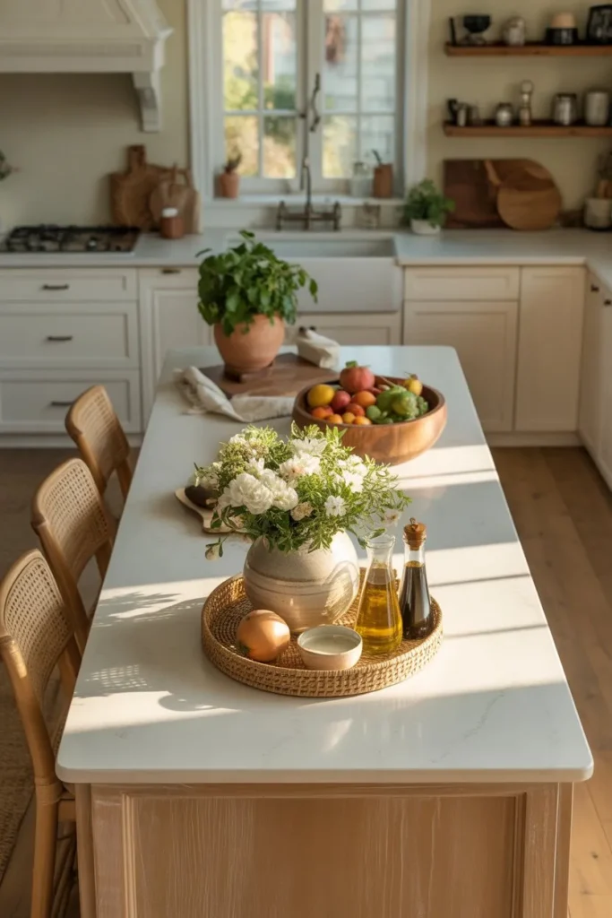 10-Coastal Kitchen Island Styling