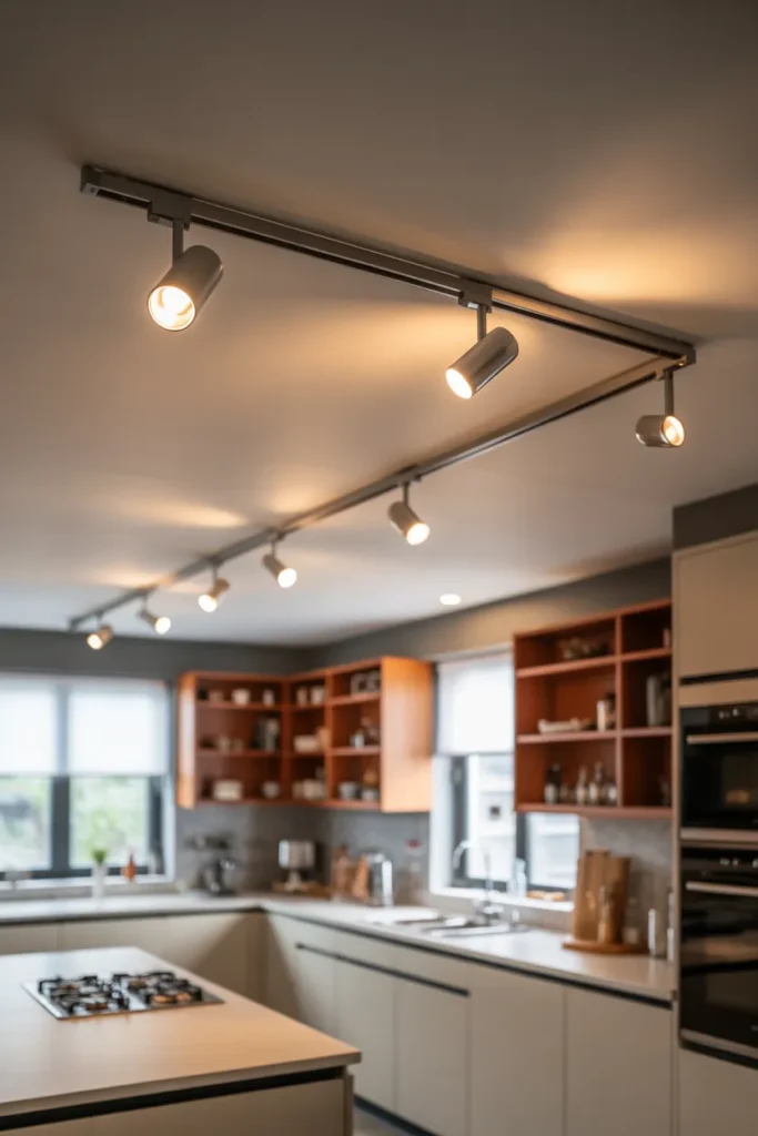 10-Modern Track Lighting Kitchen