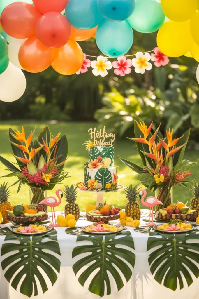 10-Tropical Garden Birthday Party