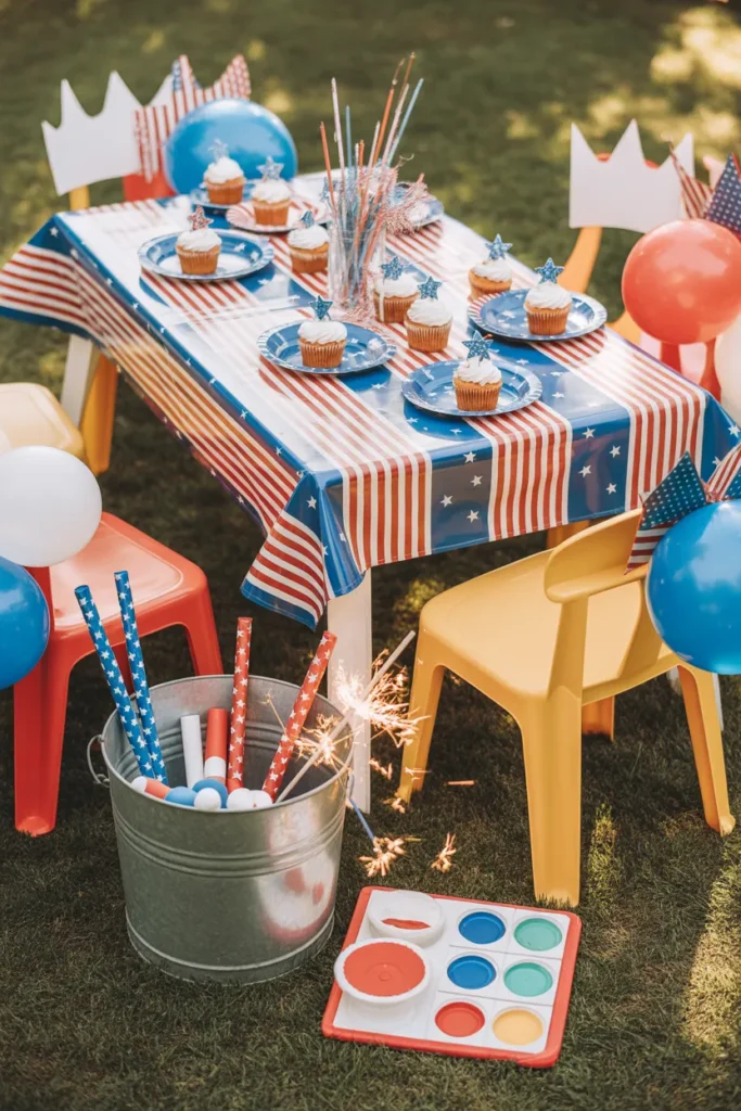 11-4th of July Kids Garden Party