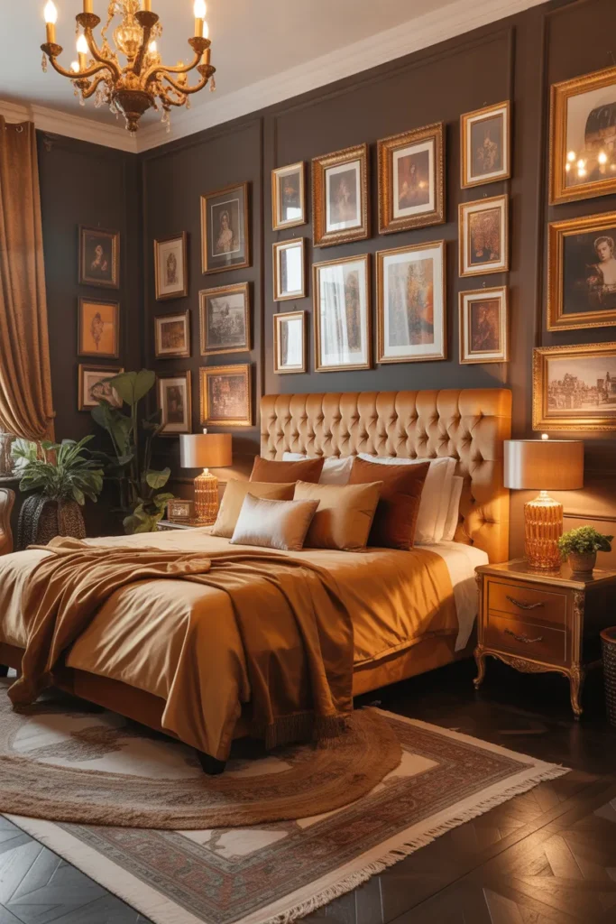 11-Brown Maximalist Bedroom
