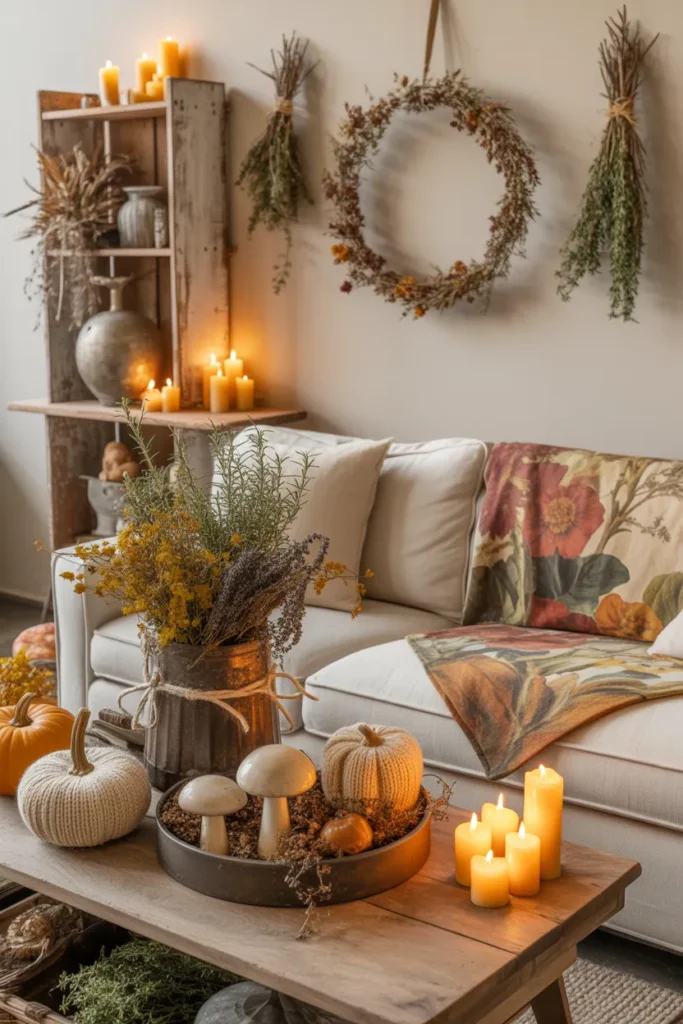 11-Cottagecore Fall Living Room