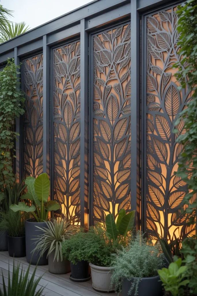 11-Decorative Screen Privacy Fence