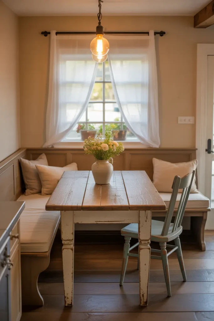 12-Cozy Farmhouse Breakfast Nook