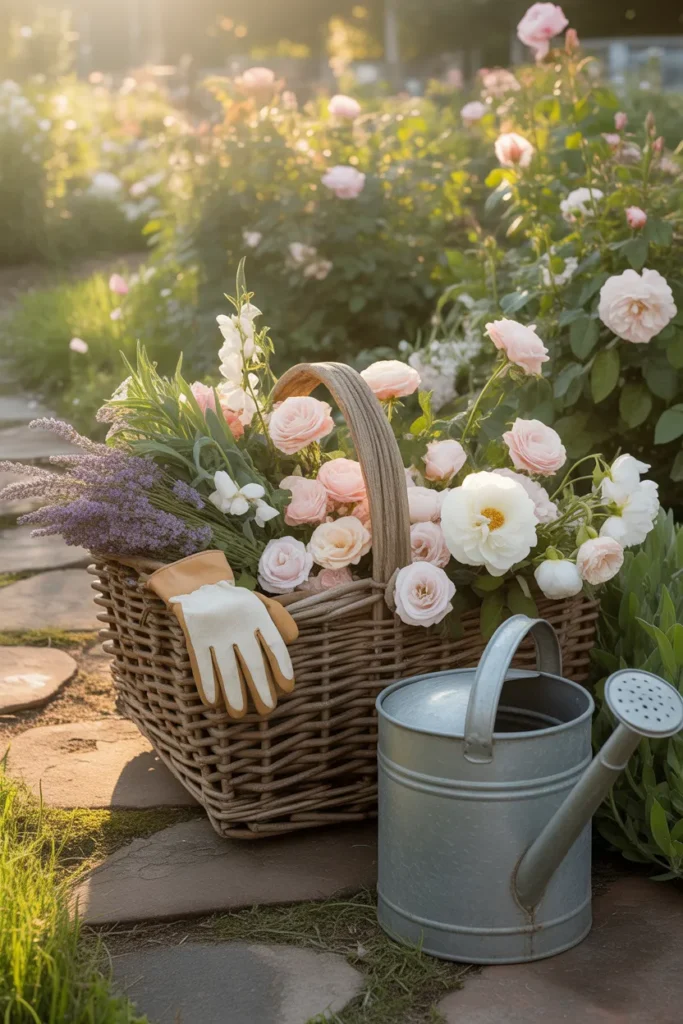 12-Garden Flower Picking Vignette