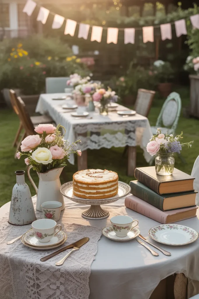 12-Vintage Garden Birthday Party