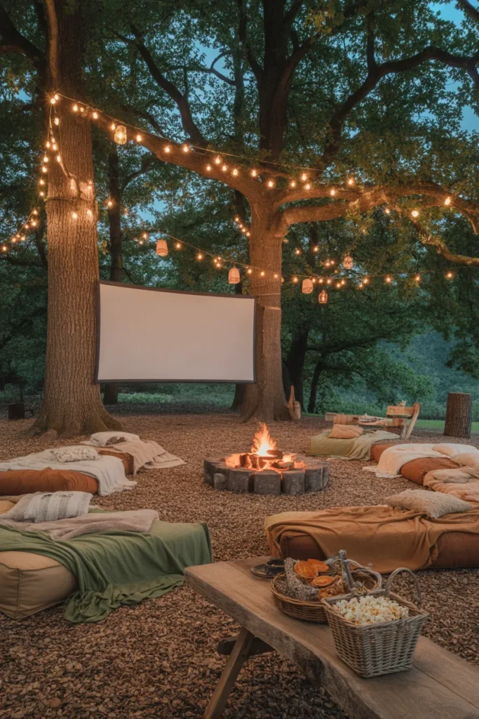 12-Woodland Outdoor Movie Night