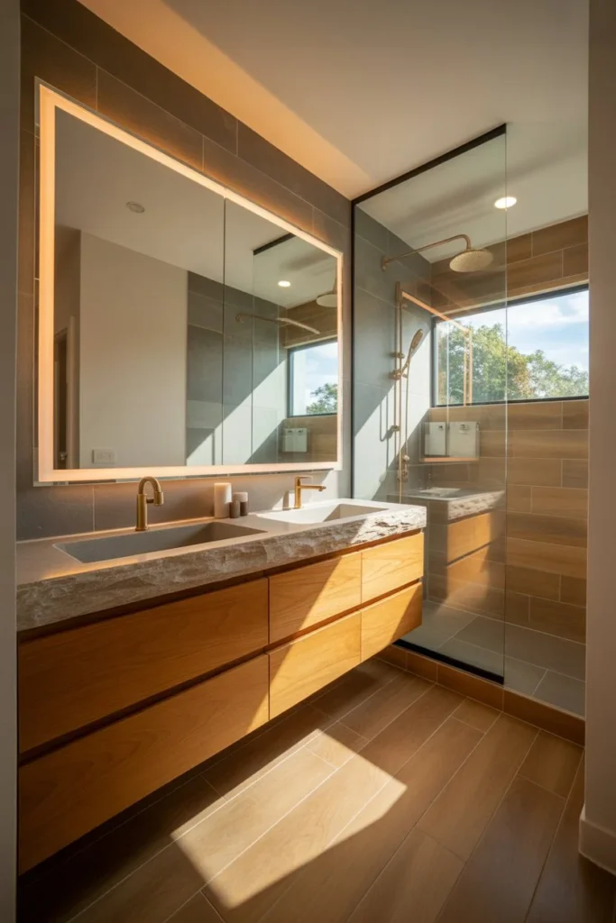 12. Floating Vanity Modern Remodel