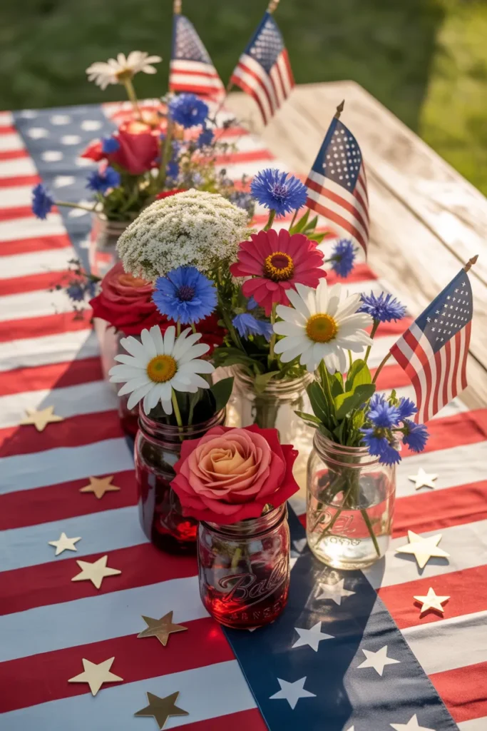 13-4th of July Garden Centerpiece