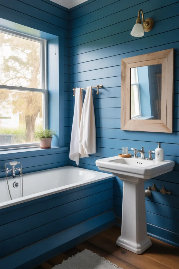 13-Blue Shiplap Bathroom