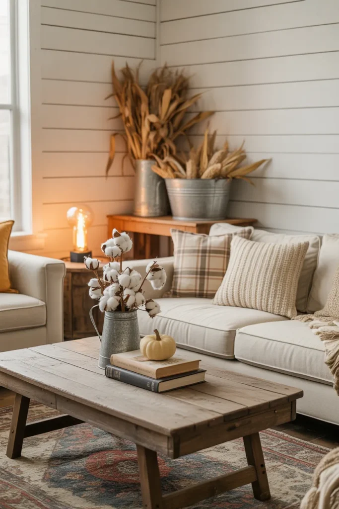 13-Farmhouse Fall Living Room