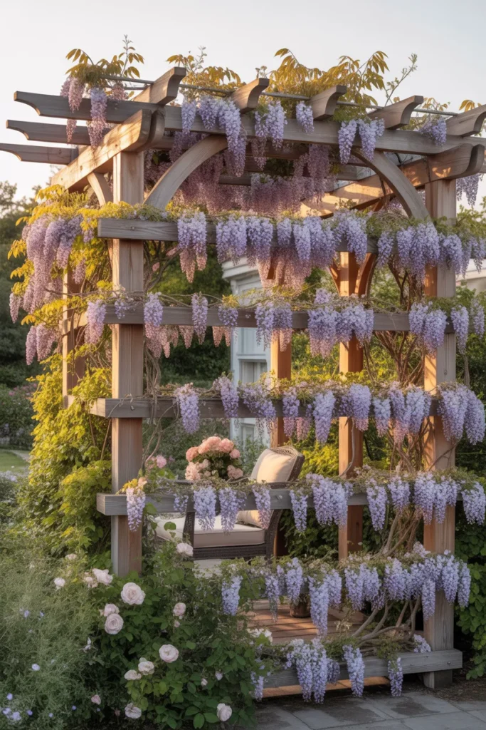 13-Pergola and Climbing Plant Privacy Fence