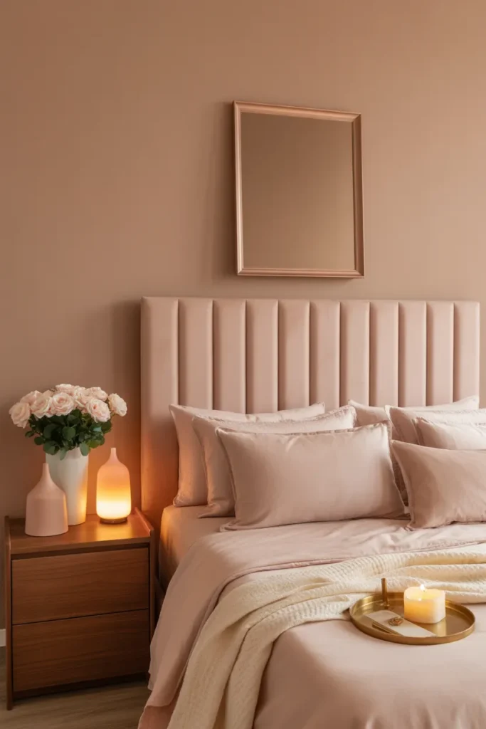 14-Brown and Blush Bedroom