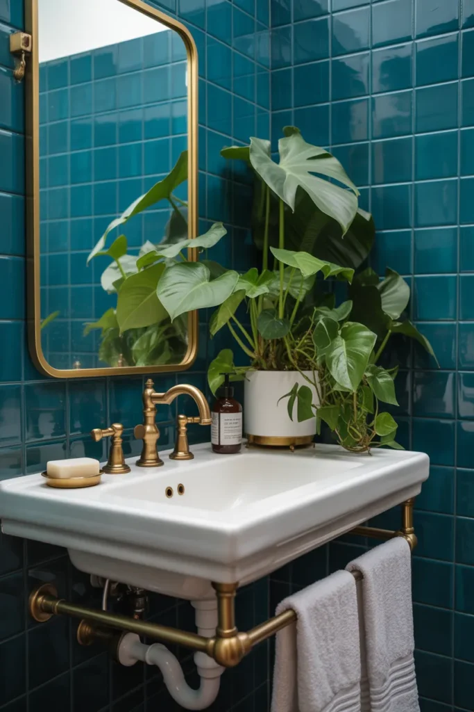 14-Teal Blue Bathroom