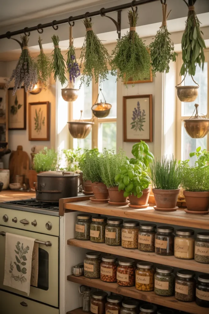 14-Vintage Herb and Botanical Kitchen