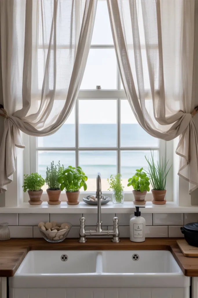 15-Coastal Kitchen Window Above Sink