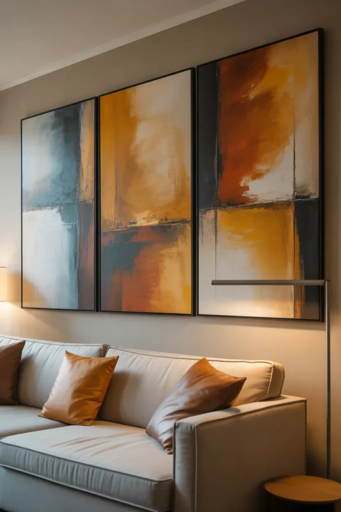 17-Abstract Art Statement Wall