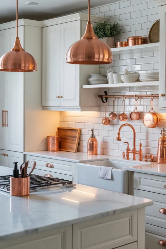 18-White and Copper Coastal Kitchen