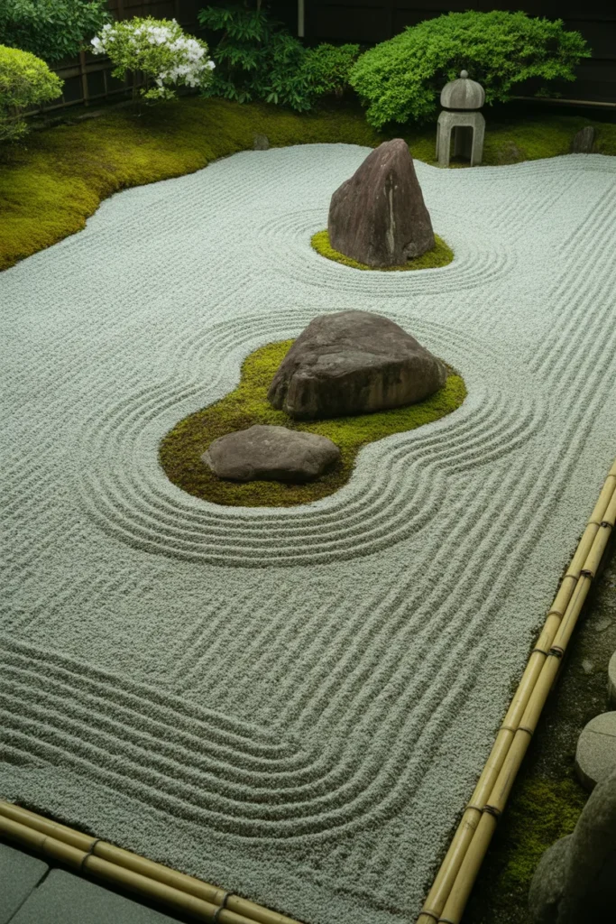 2-Japanese Gravel Garden Design