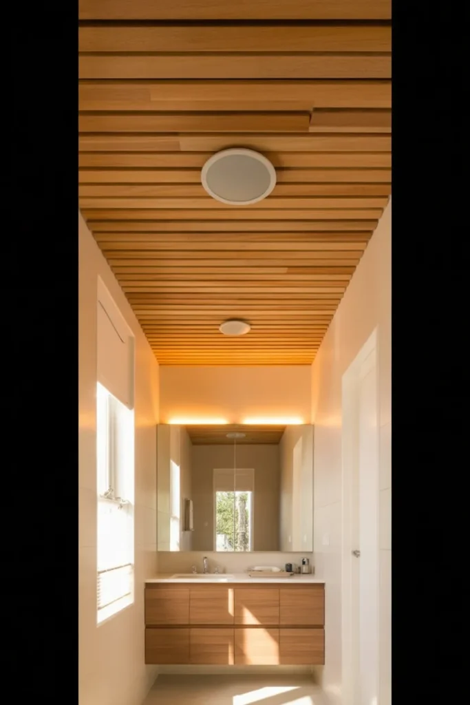 2-Painted Ceiling Bathroom Statement