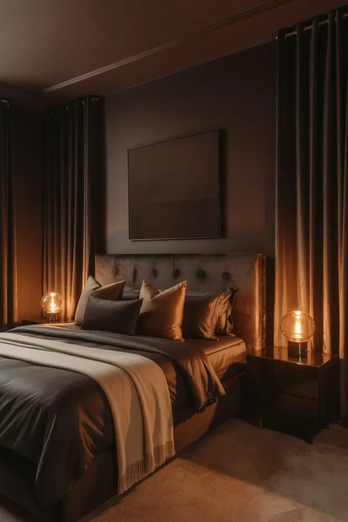 3-Dark Brown Moody Bedroom
