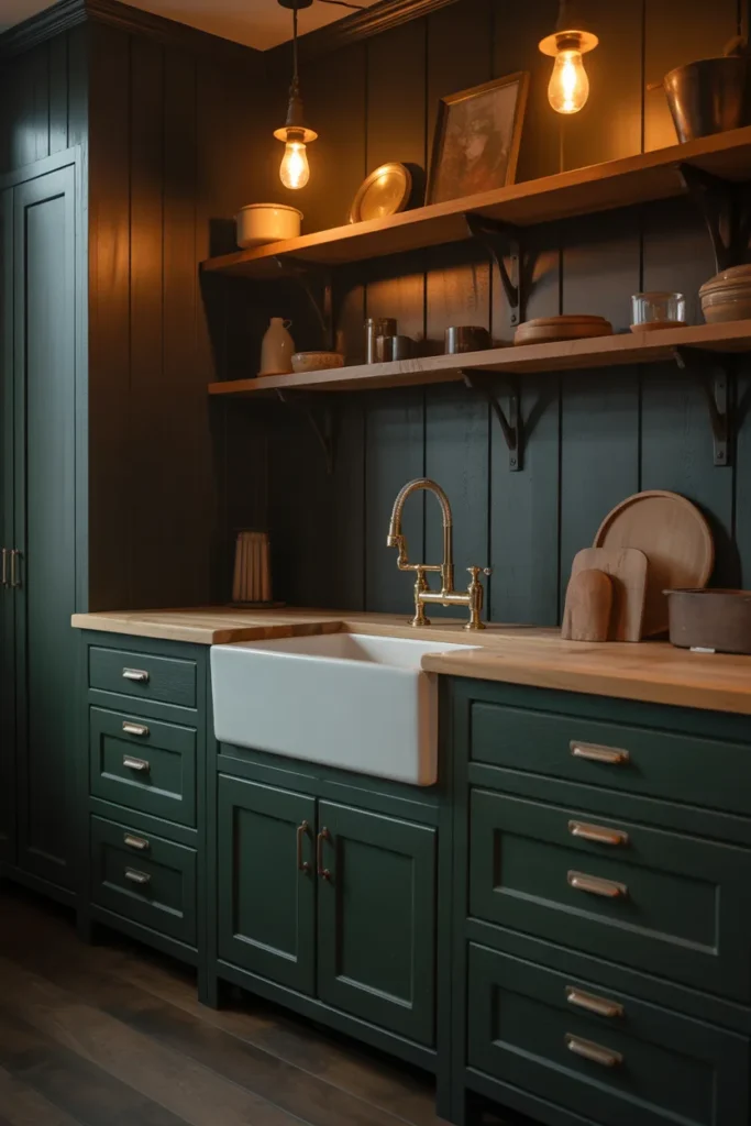 3-Dark Moody Farmhouse Kitchen