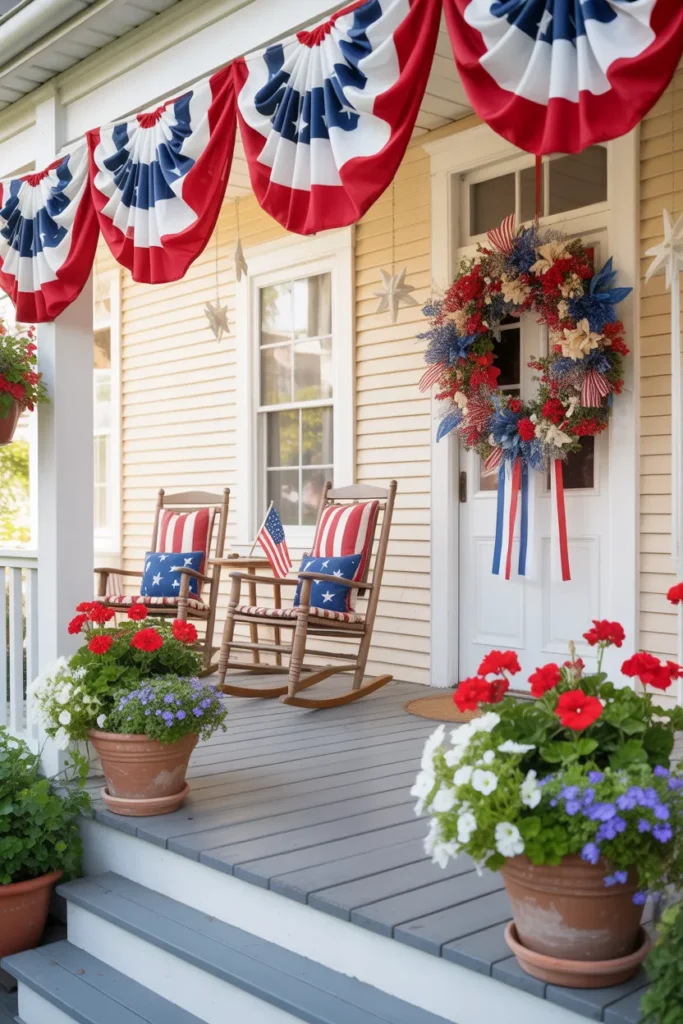 4-4th of July Porch Decoration