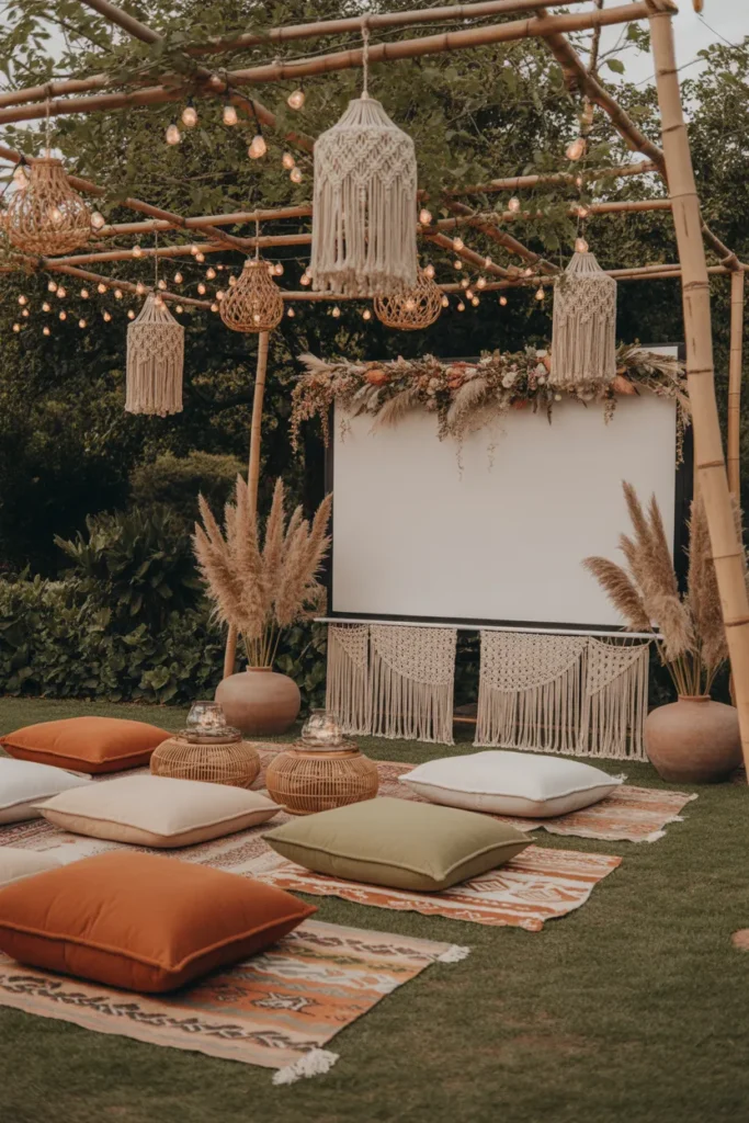 4-Boho Outdoor Movie Night