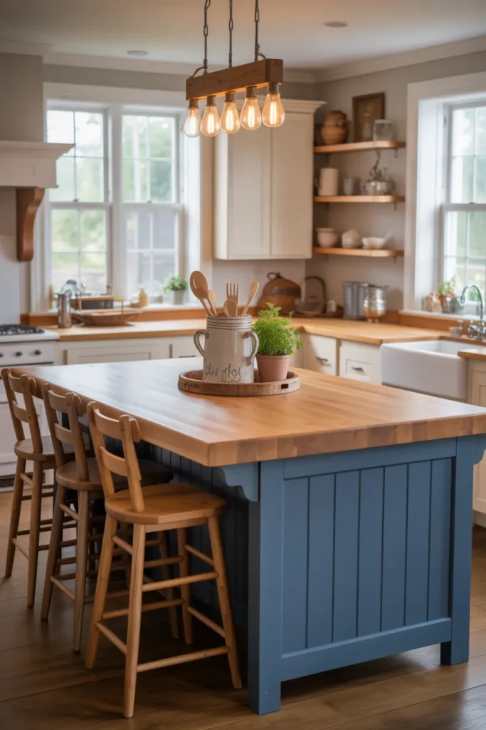4-Farmhouse Kitchen with Island