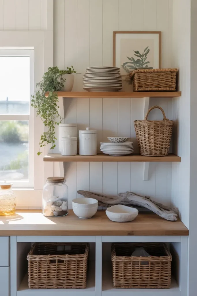 3-Navy and White Coastal Kitchen