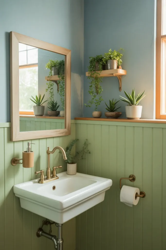 4-Sage and Blue Bathroom