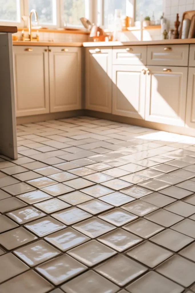 4-Zellige Kitchen Floor Tiles