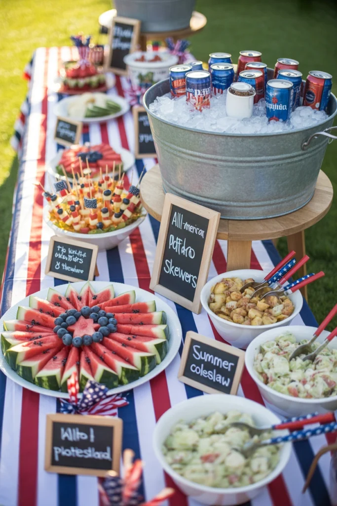 4th of july party setup ideas