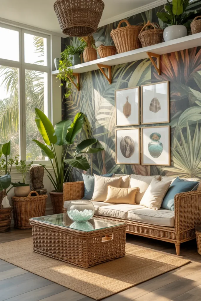5-Coastal Maximalist Living Room