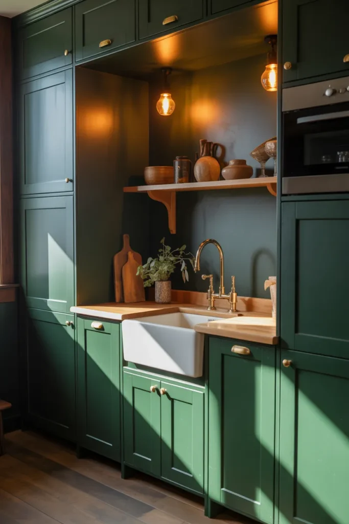 5-Dark Moody Small Kitchen
