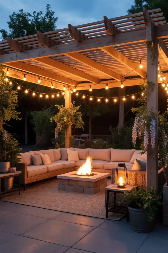 5-Gas Fire Pit Outdoor Living Room