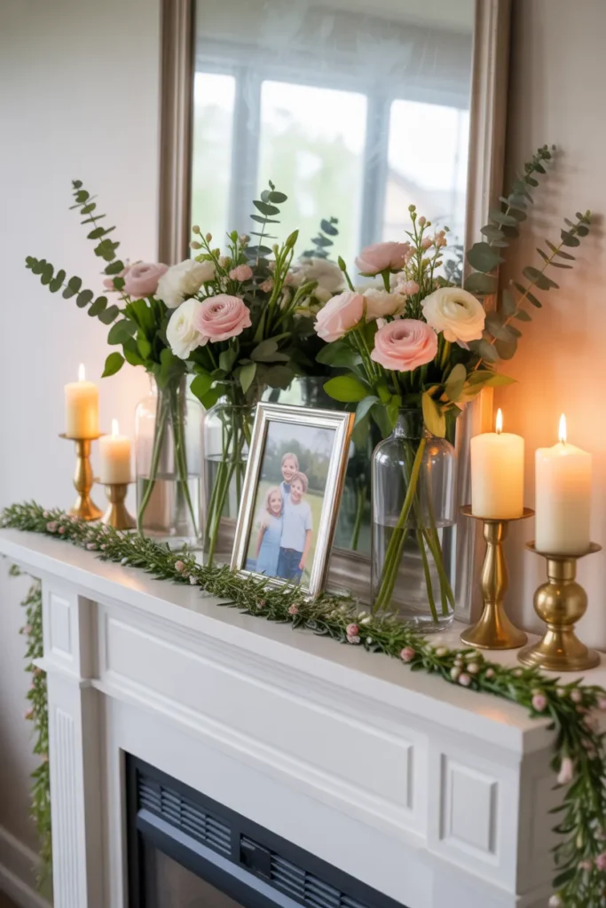 5-Mother's Day Mantel Decoration