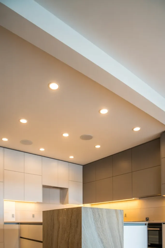 5-Recessed Lighting Modern Kitchen
