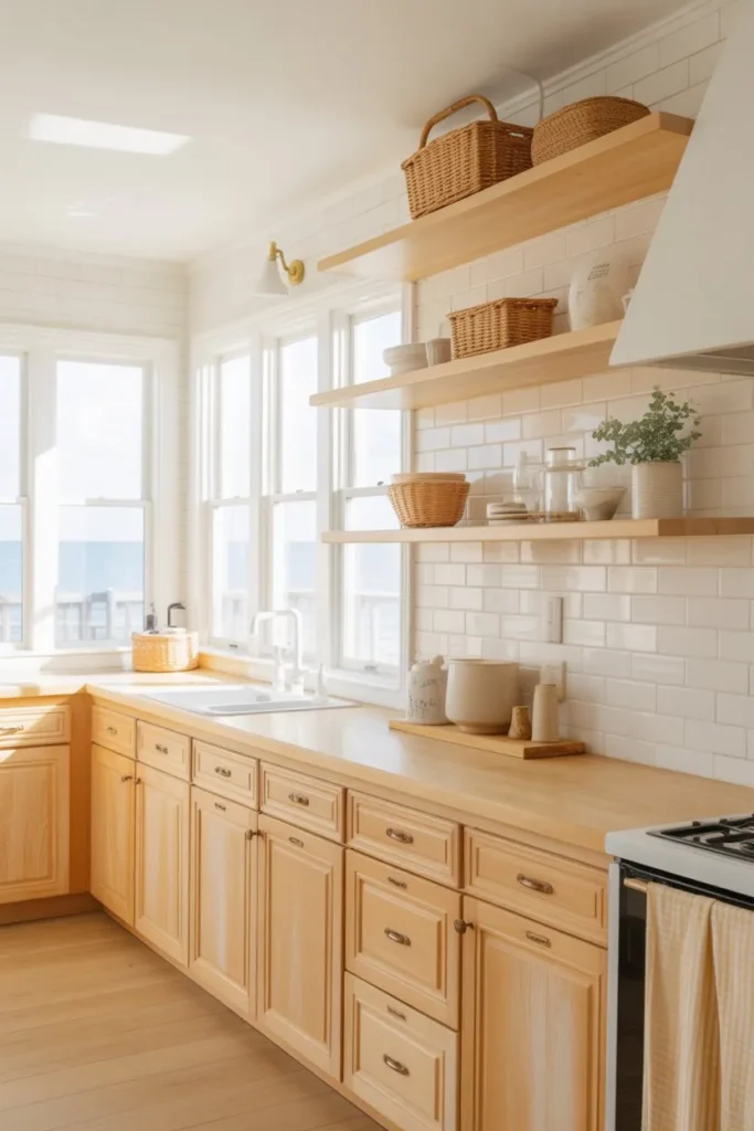 6-Bleached Wood Coastal Kitchen