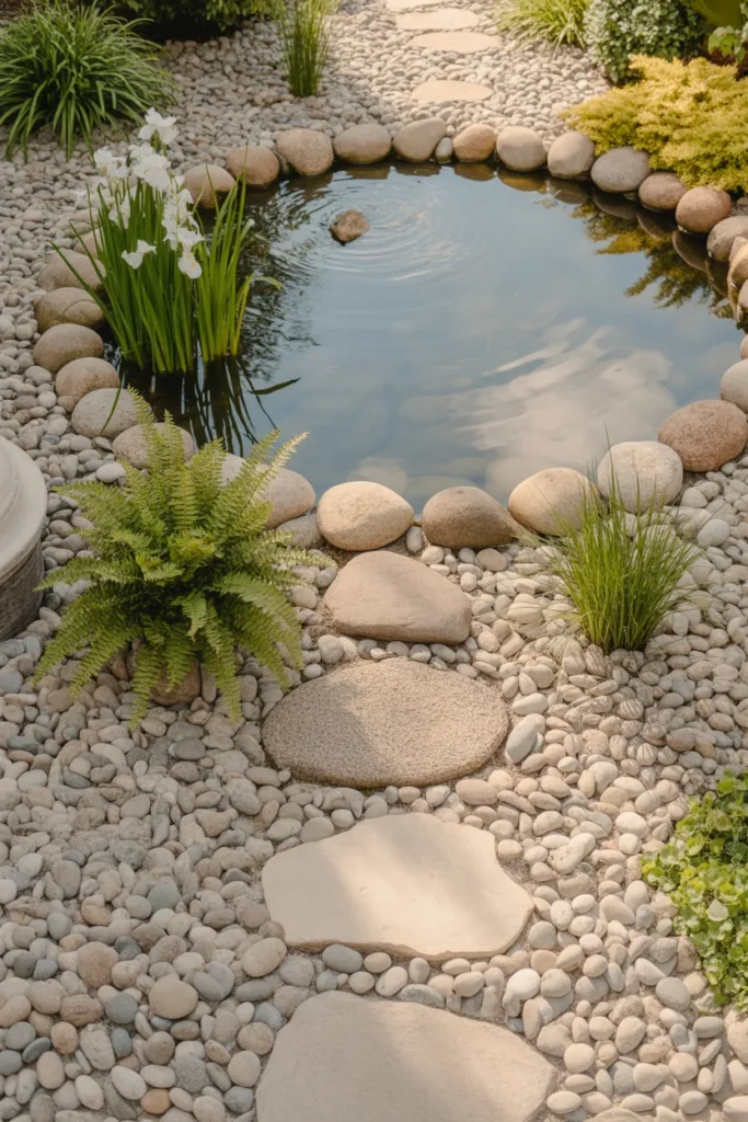 6-Pebble Stone Water Feature Surround