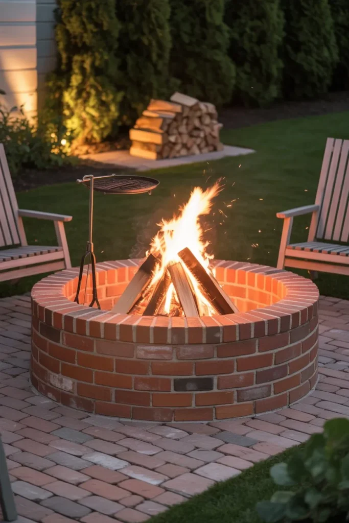6-Raised Brick Fire Pit