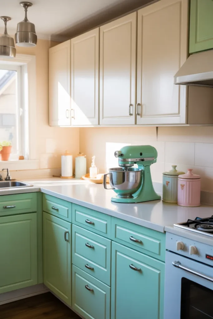 6-Retro Pastel Kitchen