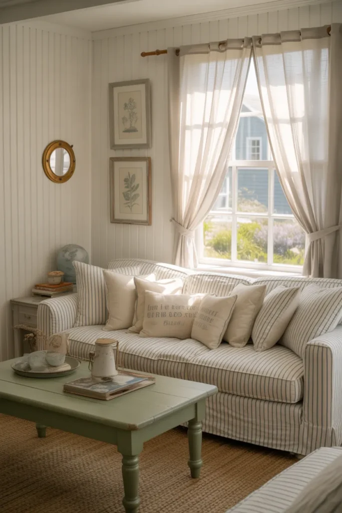 7-Coastal Cottage Living Room
