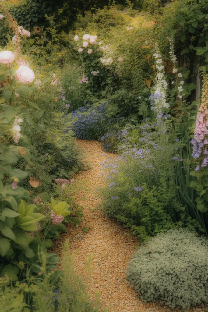 7-Gravel Path Through Cottage Garden