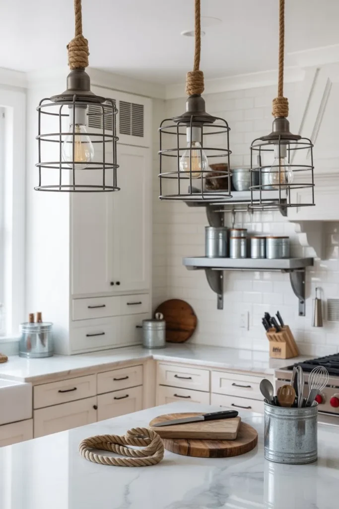 7-Nautical Rope and Metal Kitchen