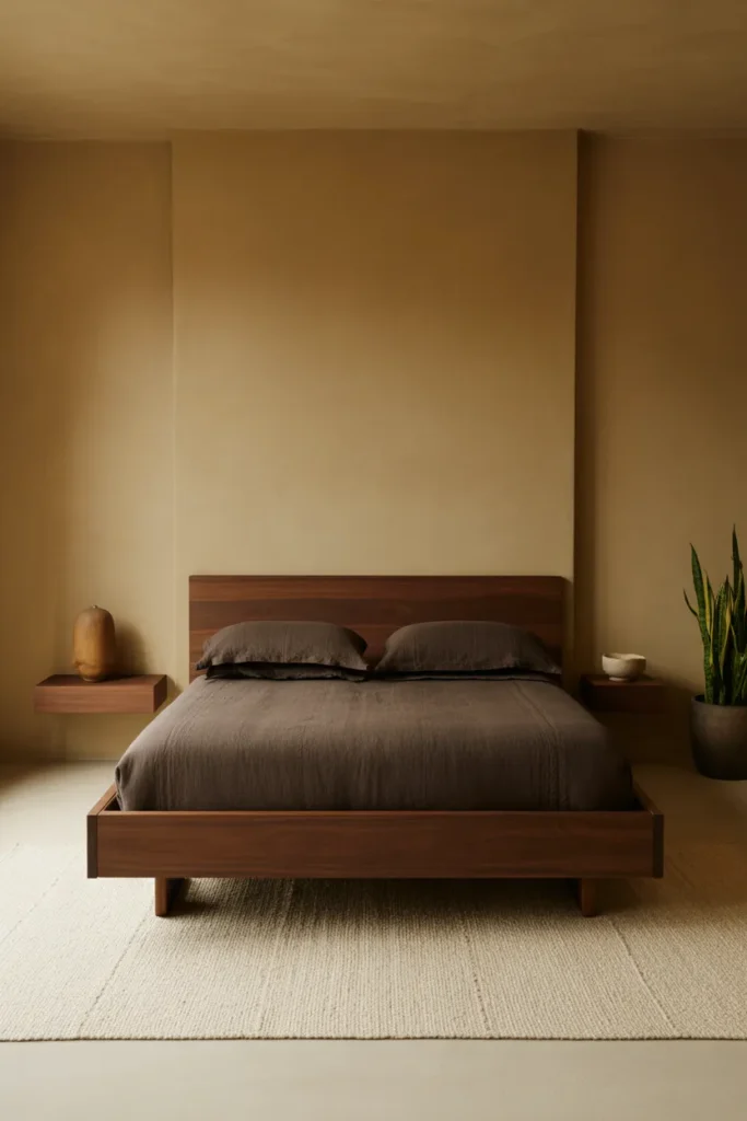 8-Brown Japandi Bedroom